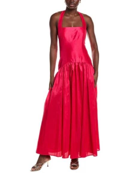 Hutch Chandler Drop Waist Pink Maxi Dress